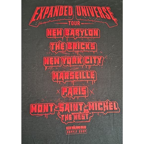 AMC TWD Walking Dead Tour Cities T-Shirt XL - Supply Drop Exclusive - Picture 4 of 5